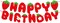 Strawberry Happy Birthday Banner,Pre-Strung Strawberry Birthday Party Decoration for Baby Shower 1st Boys Girls Birthday Wedding Summer Fruit Theme Parties Decor